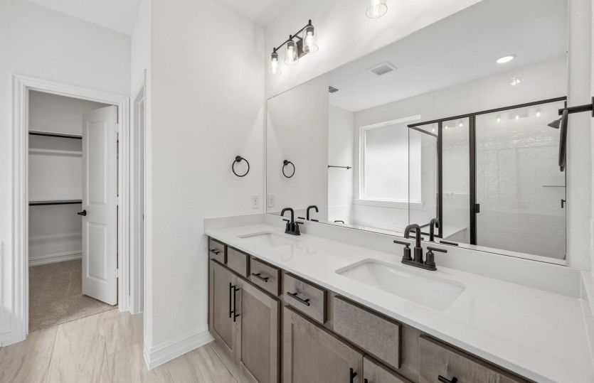 Owners bath with double vanity