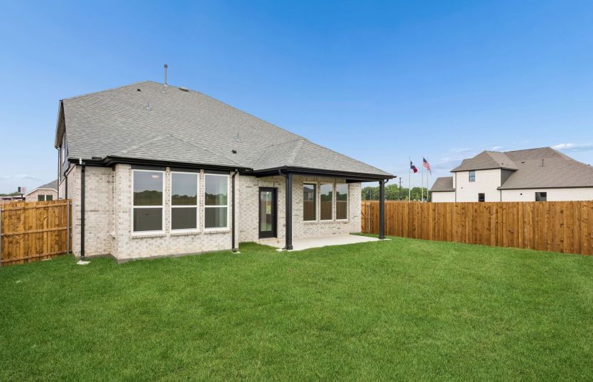 Large fenced-in backyard