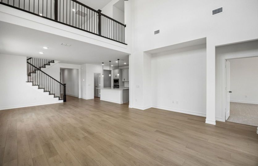 Gathering room with beautiful flooring