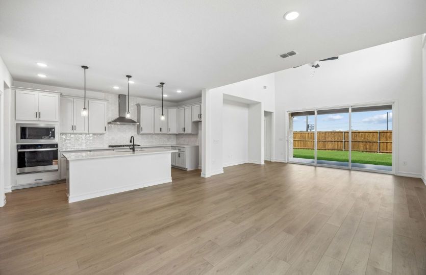 Open concept gathering room