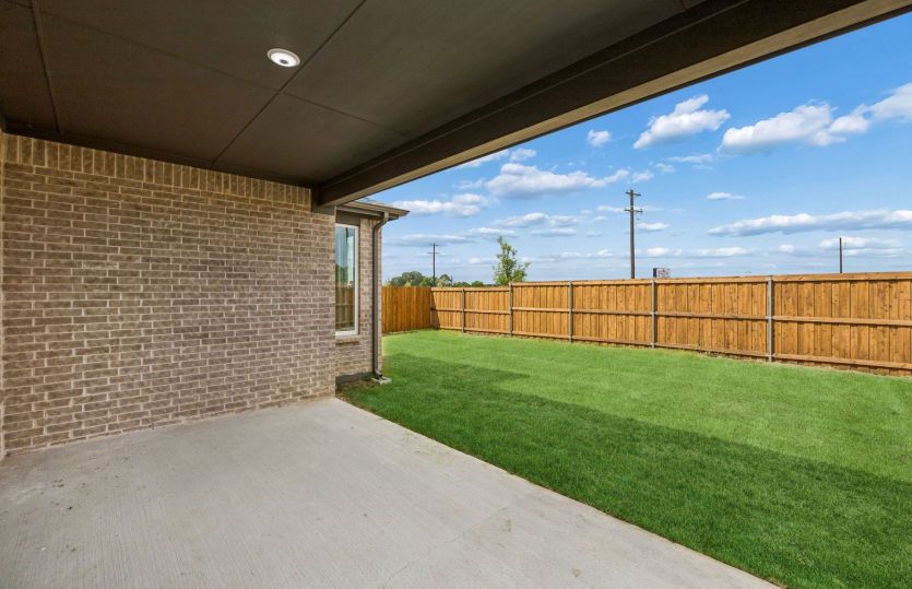 Covered back patio