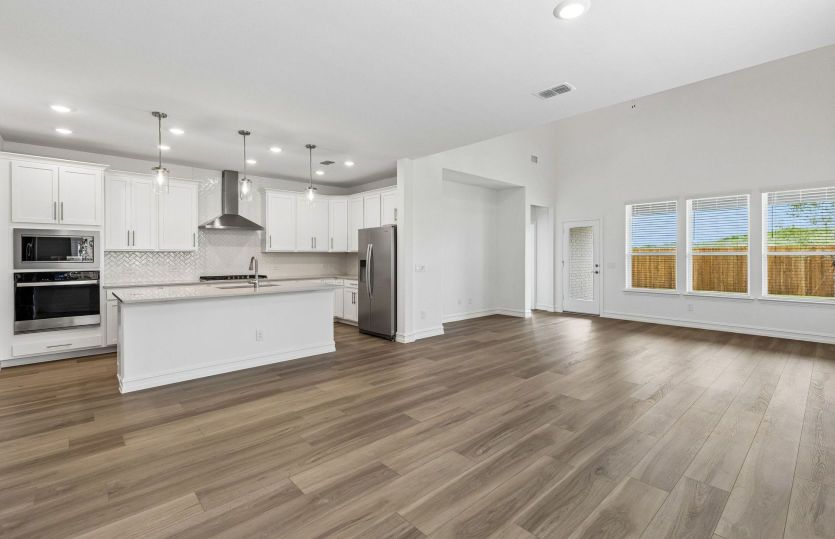 Open concept gathering room