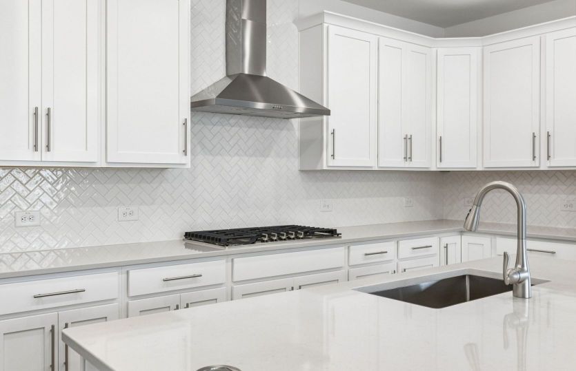 Abundant cabinet space in kitchen