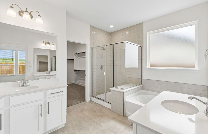 Owners bath with double vanity