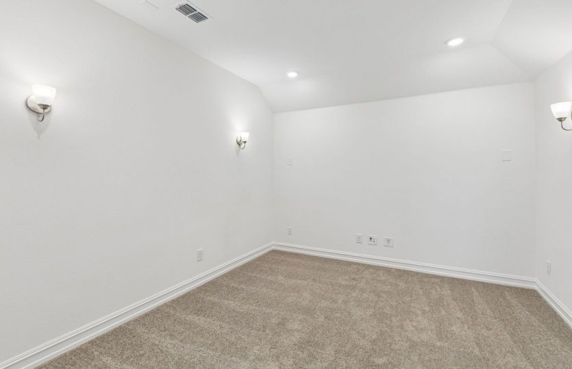 Spacious media room