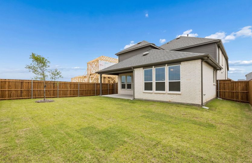 Large fenced-in backyard