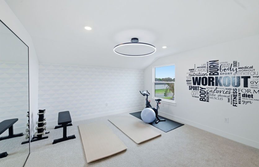 Bedroom 5, shown as a home gym