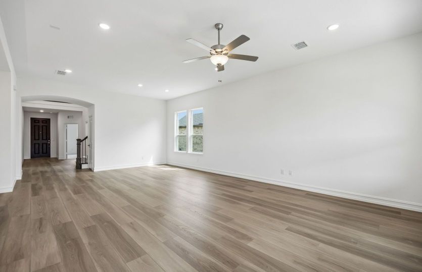 Open concept throughout main living areas