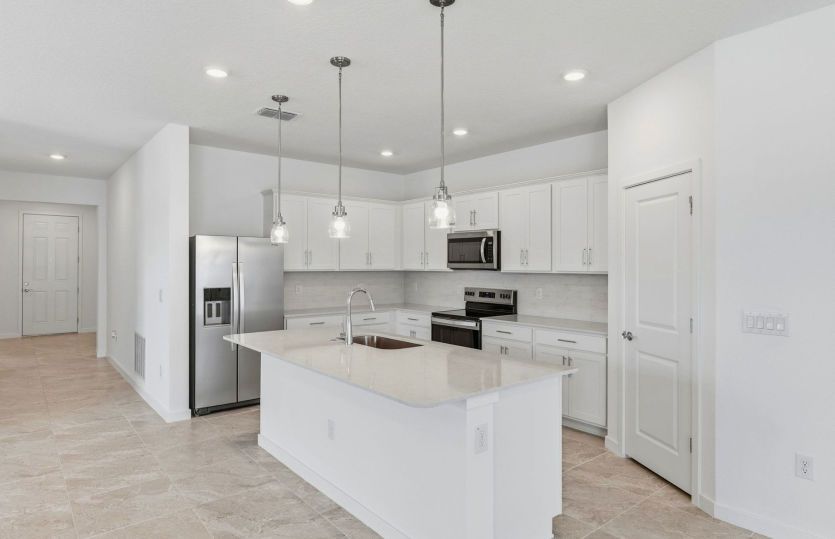 Kitchen with center island