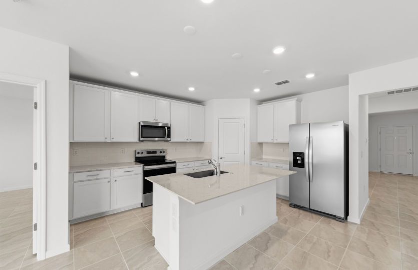 Kitchen with center island