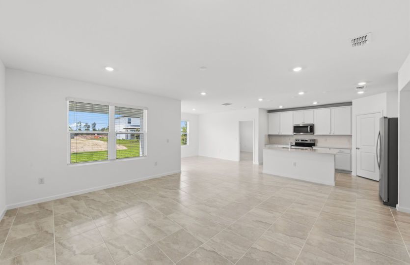 Gathering room, ideal new home layout