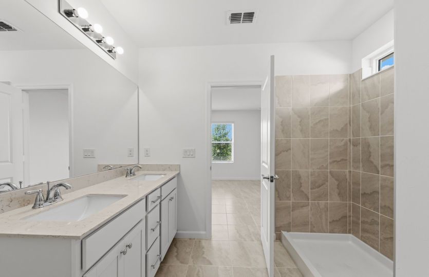 Owner's bathroom with walk-in shower
