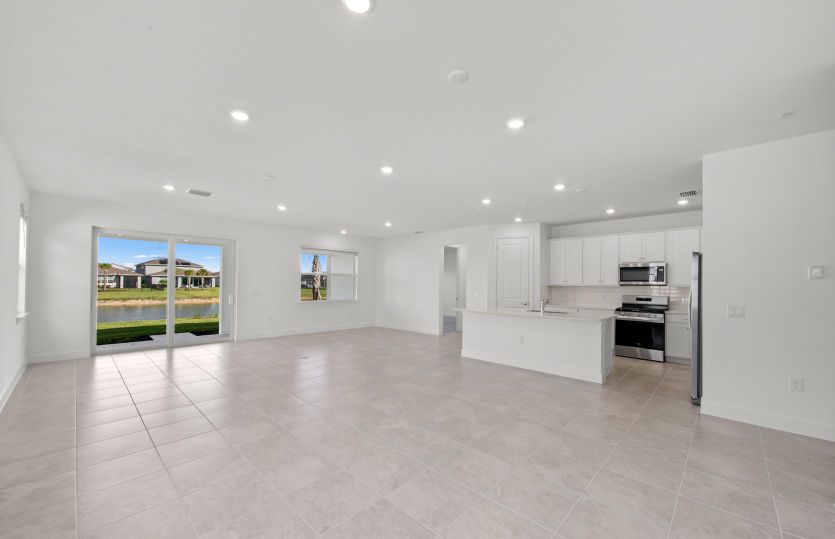 Enjoy natural lighting in the gathering room
