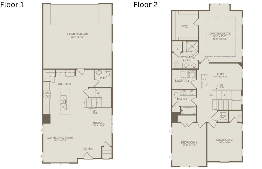 Floor Plan Level 1 and Level 2
