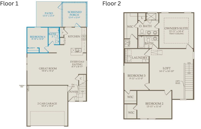 Floor Plan Level 1 & Level 2
