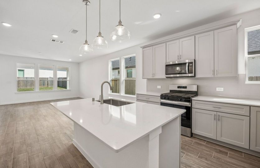 Kitchen Open to the Gathering Space