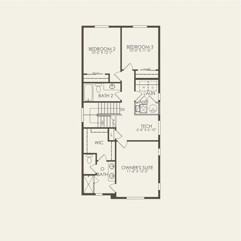 Second Floor 3 br / 2.5 ba