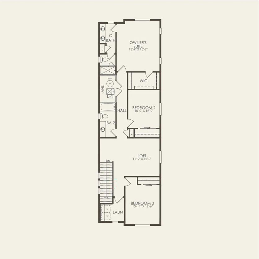 Second Floor 3 br / 2.5 ba