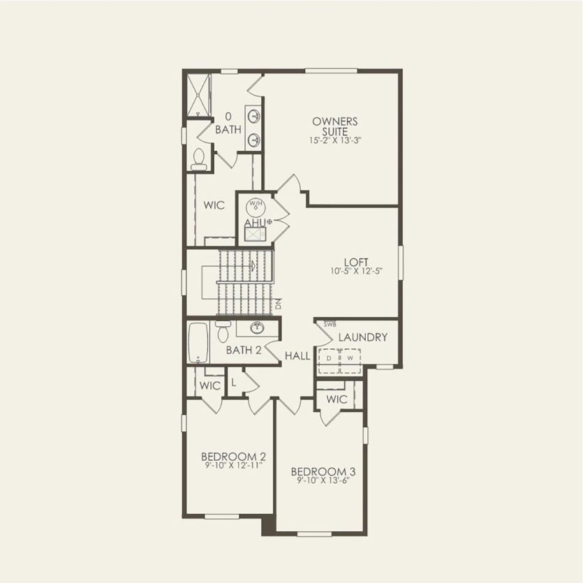 Second Floor 3 br / 2.5 ba