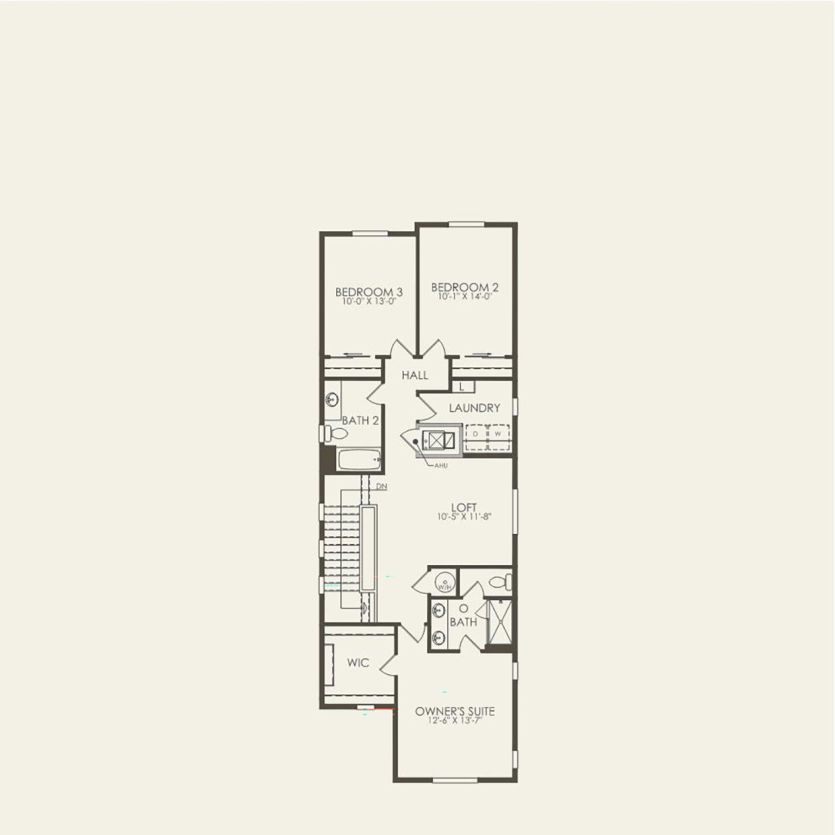 Second Floor 3 br / 2.5 ba