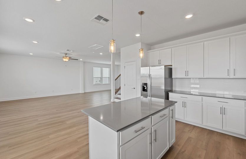 Representative Photo- Kitchen Open to the Gathering Space