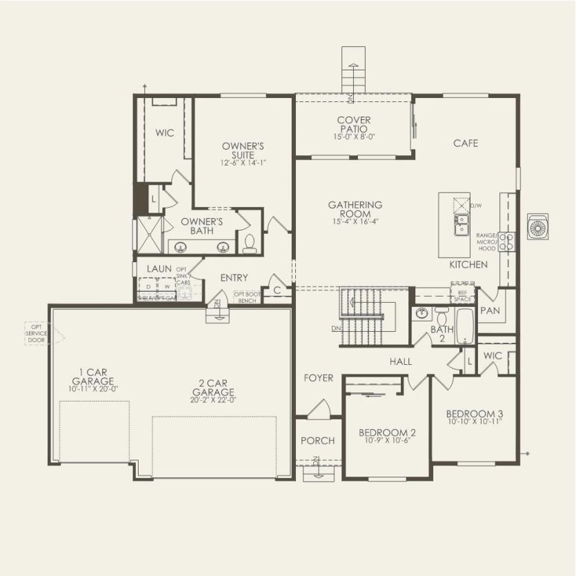 First Floor 3 br / 2 ba