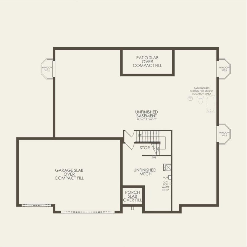 Basement 3 br / 2 ba