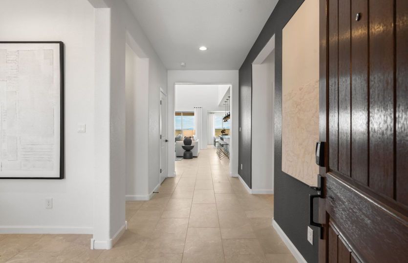 Enter the Prato to a welcoming foyer.