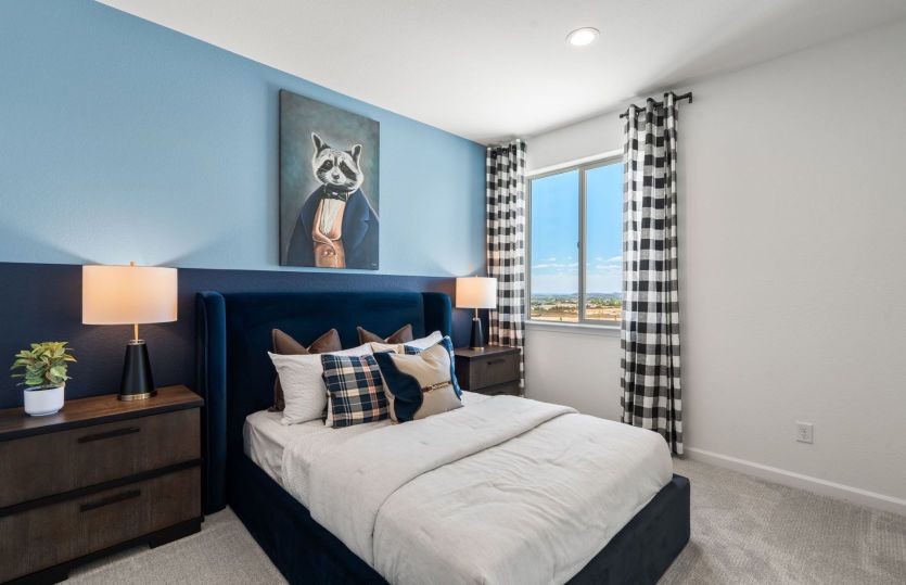 Bedroom 4 offers a walk-in closet and offers close access to another bathroom upstairs.