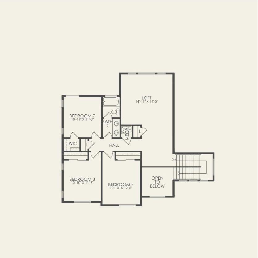 Second Floor 4 br / 2.5 ba