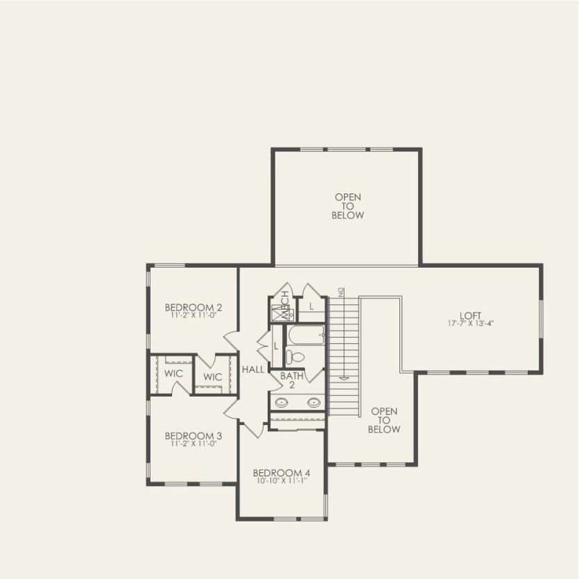 Second Floor 4 br / 2.5 ba