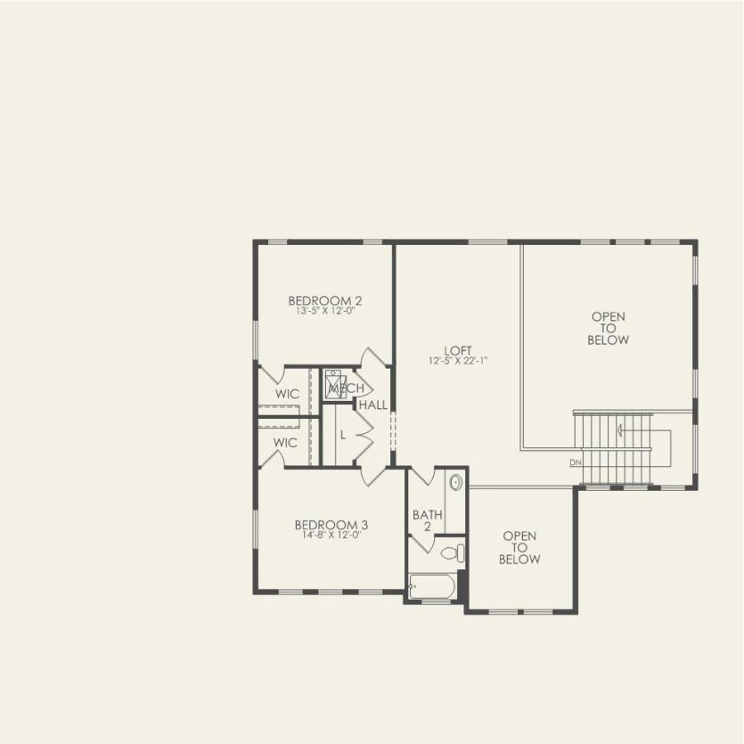 Second Floor 3 br / 2.5 ba