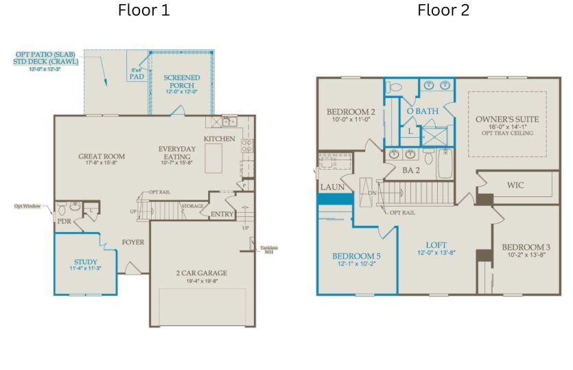 Floor Plan Level 1 & Level 2