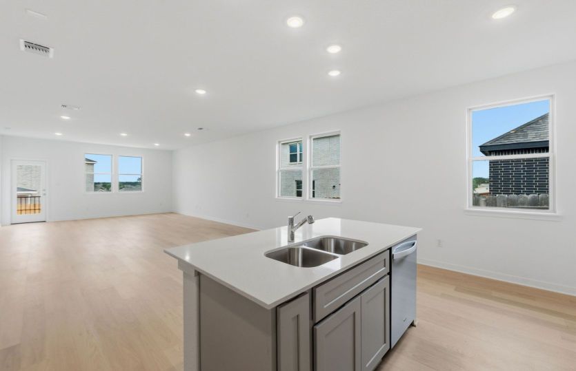 Kitchen Open to the Gathering Space