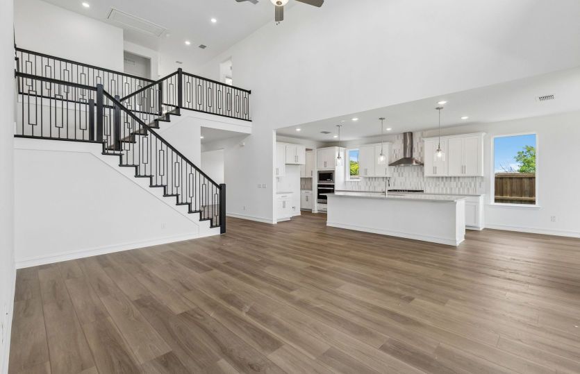 Open concept throughout main living areas