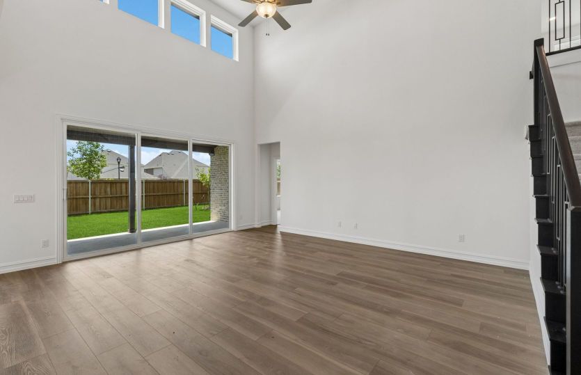 Gathering room with soaring ceilings