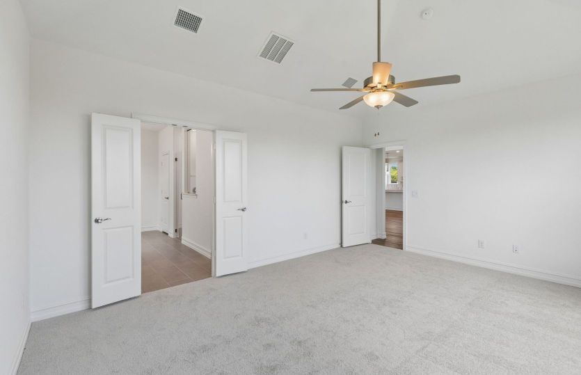 Spacious primary suite
