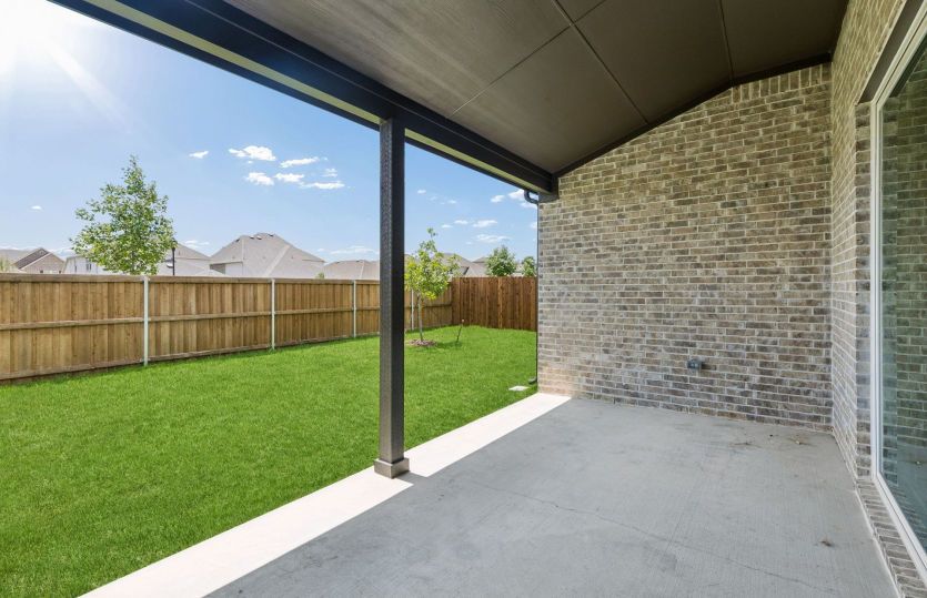 Built-in covered patio
