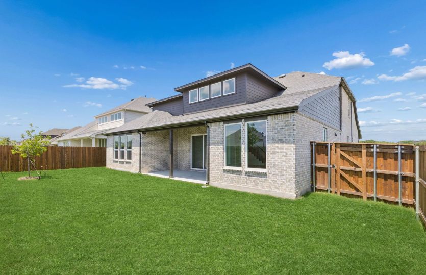 Large fenced-in backyard