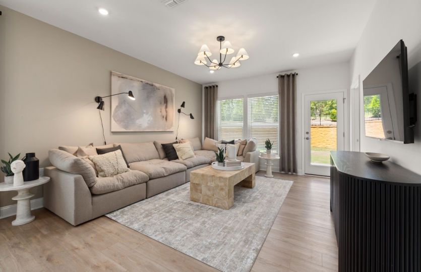 Spacious Gathering Room. Model Representation.