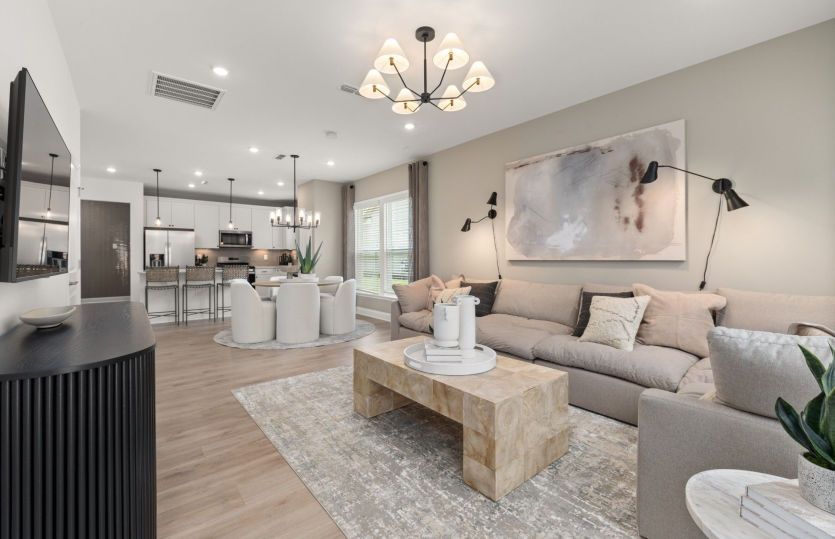 Spacious Gathering Room. Model Representation.