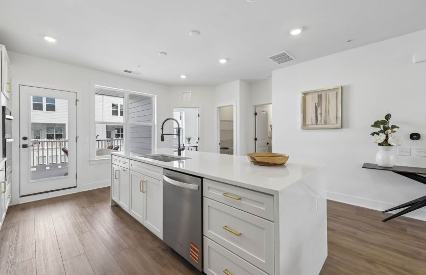 Expansive Kitchen Island - Actual Home