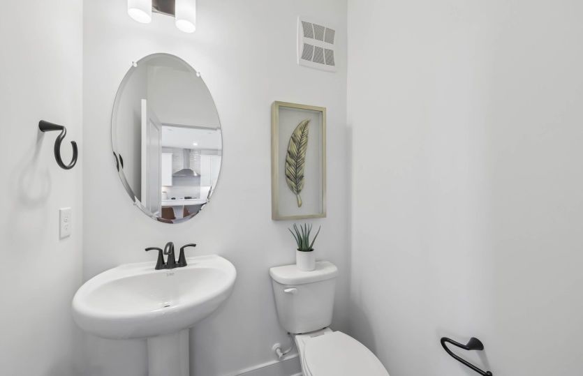 Powder Room off the Main Level - Actual Home