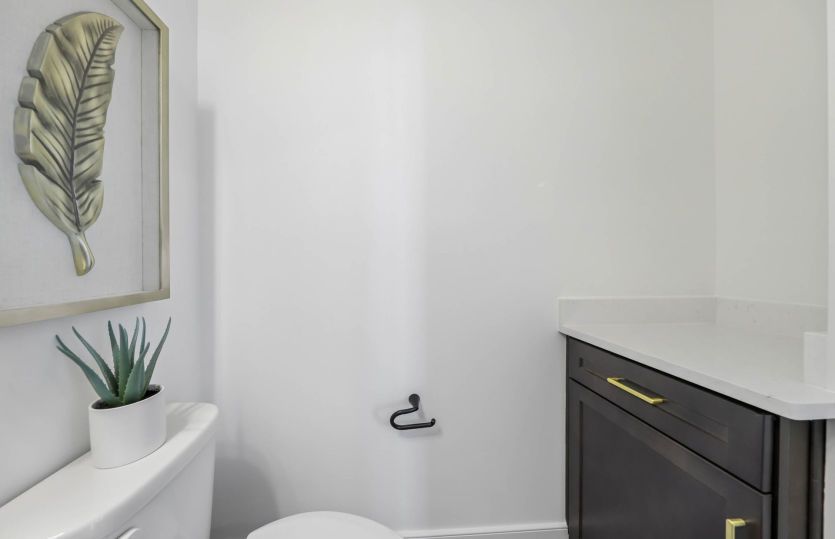 Additional Storage in the Powder Room - Actual Home