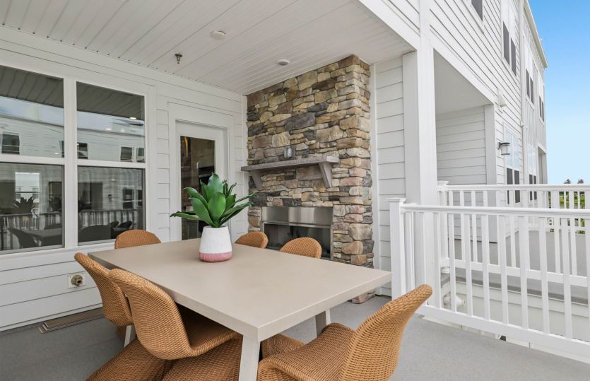 Covered Terrace off the Kitchen - Actual Home