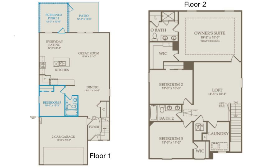 Floor Plan Level 1 & Level 2