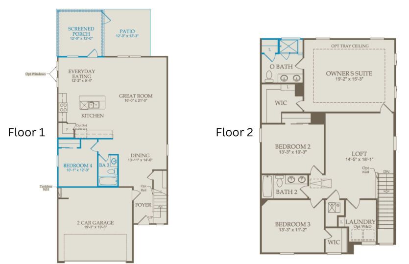 Floor Plan Level 1 & Level 2