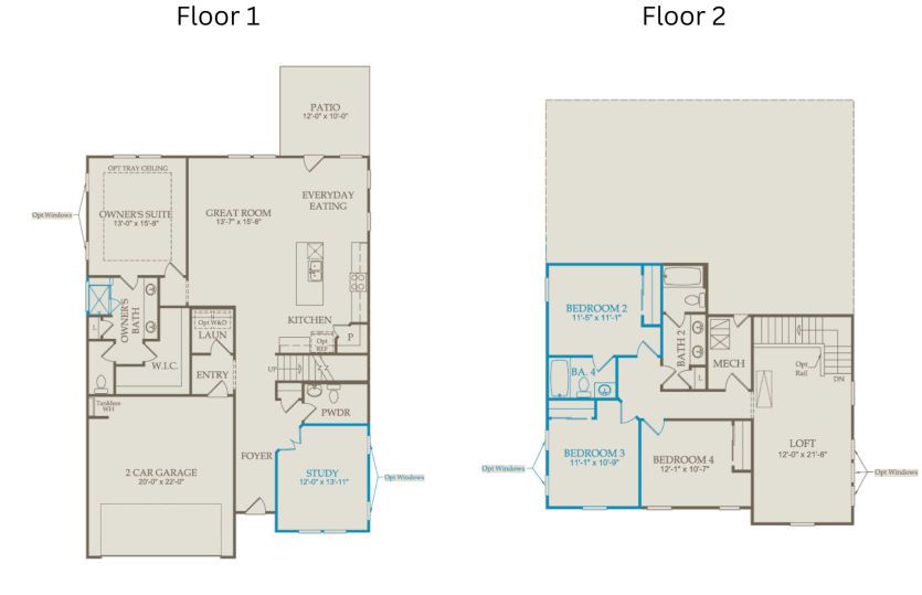 Floor Plan Level 1 & Level 2