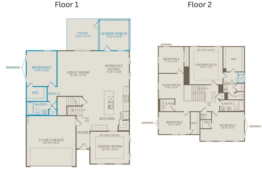 Floor Plan Level 1 & Level 2