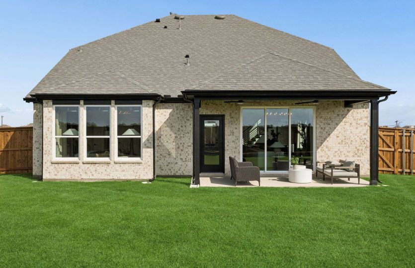 Covered back patio